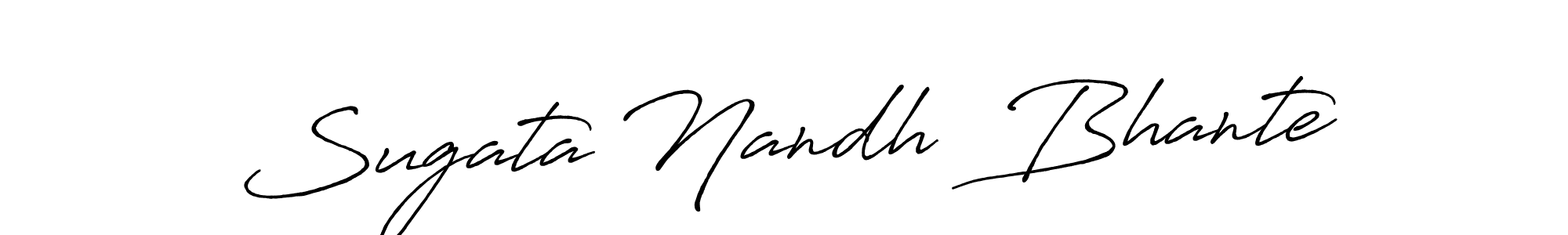 How to Draw Sugata Nandh  Bhante signature style? Antro_Vectra_Bolder is a latest design signature styles for name Sugata Nandh  Bhante. Sugata Nandh  Bhante signature style 7 images and pictures png