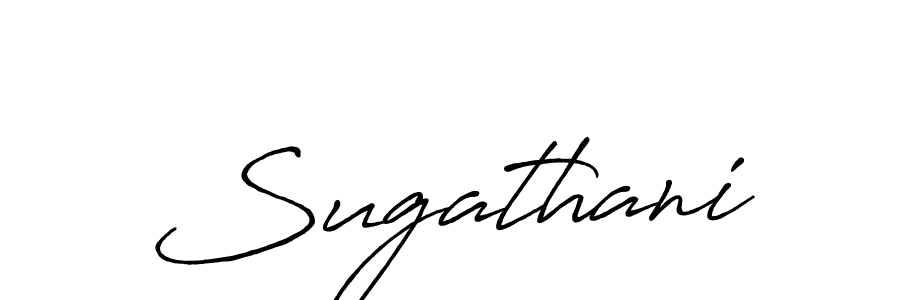 Make a beautiful signature design for name Sugathani. With this signature (Antro_Vectra_Bolder) style, you can create a handwritten signature for free. Sugathani signature style 7 images and pictures png