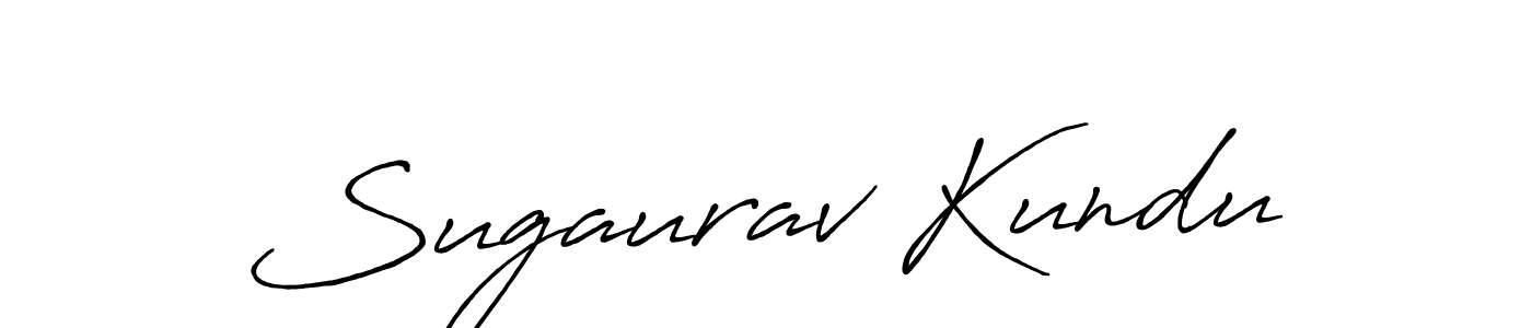 The best way (Antro_Vectra_Bolder) to make a short signature is to pick only two or three words in your name. The name Sugaurav Kundu include a total of six letters. For converting this name. Sugaurav Kundu signature style 7 images and pictures png