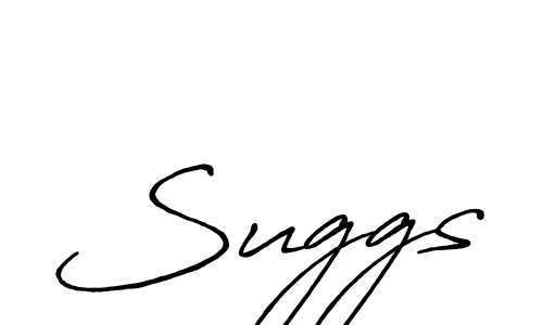 Make a beautiful signature design for name Suggs. With this signature (Antro_Vectra_Bolder) style, you can create a handwritten signature for free. Suggs signature style 7 images and pictures png