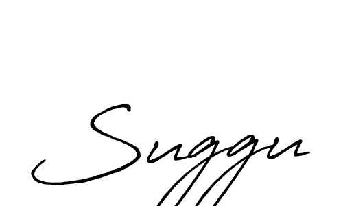 How to make Suggu signature? Antro_Vectra_Bolder is a professional autograph style. Create handwritten signature for Suggu name. Suggu signature style 7 images and pictures png