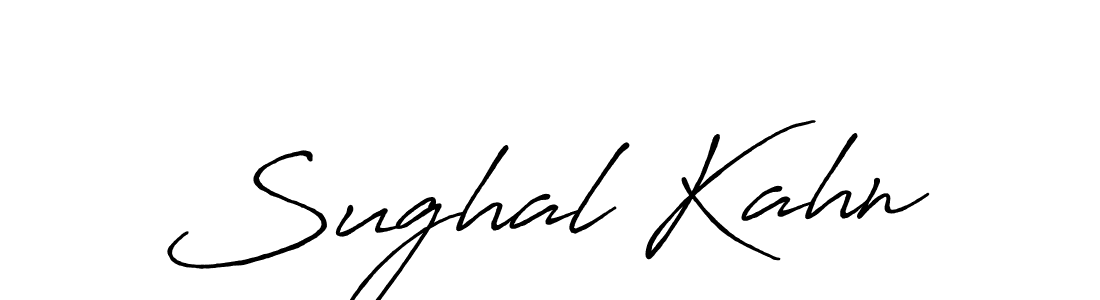 Similarly Antro_Vectra_Bolder is the best handwritten signature design. Signature creator online .You can use it as an online autograph creator for name Sughal Kahn. Sughal Kahn signature style 7 images and pictures png