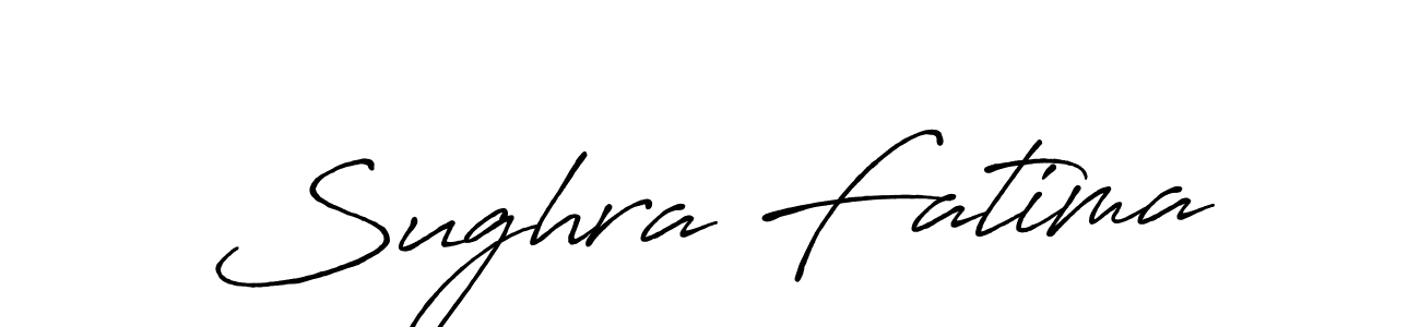 How to make Sughra Fatima signature? Antro_Vectra_Bolder is a professional autograph style. Create handwritten signature for Sughra Fatima name. Sughra Fatima signature style 7 images and pictures png