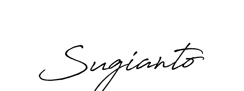 Create a beautiful signature design for name Sugianto. With this signature (Antro_Vectra_Bolder) fonts, you can make a handwritten signature for free. Sugianto signature style 7 images and pictures png