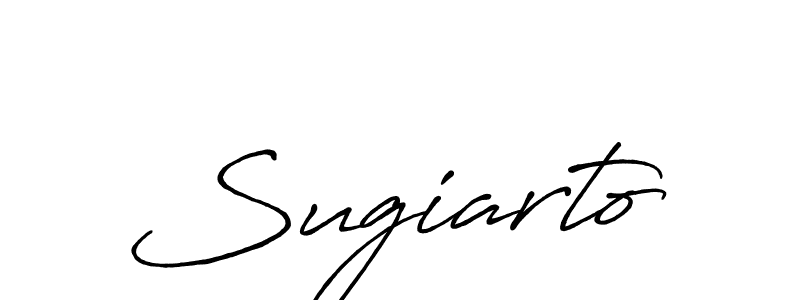 Create a beautiful signature design for name Sugiarto. With this signature (Antro_Vectra_Bolder) fonts, you can make a handwritten signature for free. Sugiarto signature style 7 images and pictures png