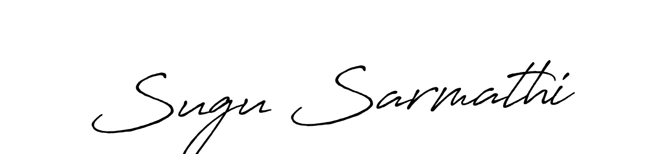 How to Draw Sugu Sarmathi signature style? Antro_Vectra_Bolder is a latest design signature styles for name Sugu Sarmathi. Sugu Sarmathi signature style 7 images and pictures png