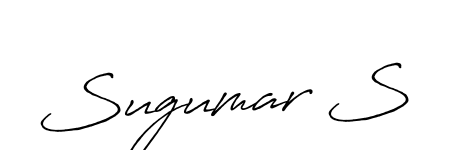 Use a signature maker to create a handwritten signature online. With this signature software, you can design (Antro_Vectra_Bolder) your own signature for name Sugumar S. Sugumar S signature style 7 images and pictures png