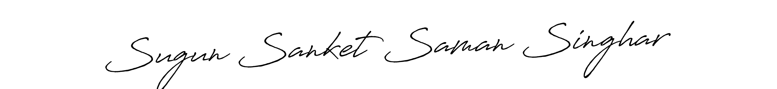 Also we have Sugun Sanket Saman Singhar name is the best signature style. Create professional handwritten signature collection using Antro_Vectra_Bolder autograph style. Sugun Sanket Saman Singhar signature style 7 images and pictures png