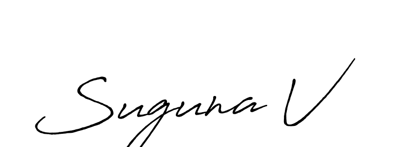 You can use this online signature creator to create a handwritten signature for the name Suguna V. This is the best online autograph maker. Suguna V signature style 7 images and pictures png