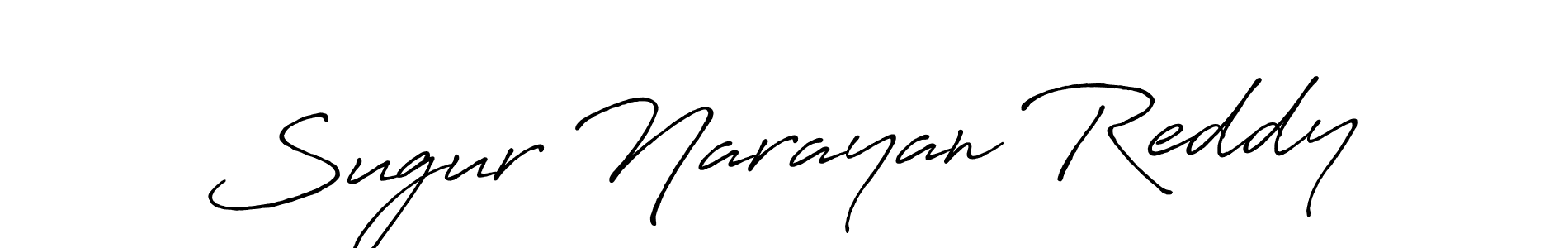 This is the best signature style for the Sugur Narayan Reddy name. Also you like these signature font (Antro_Vectra_Bolder). Mix name signature. Sugur Narayan Reddy signature style 7 images and pictures png