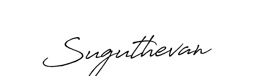 Make a beautiful signature design for name Suguthevan. With this signature (Antro_Vectra_Bolder) style, you can create a handwritten signature for free. Suguthevan signature style 7 images and pictures png