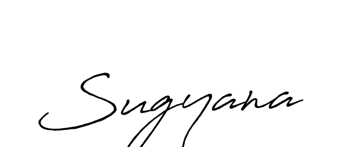 Create a beautiful signature design for name Sugyana. With this signature (Antro_Vectra_Bolder) fonts, you can make a handwritten signature for free. Sugyana signature style 7 images and pictures png