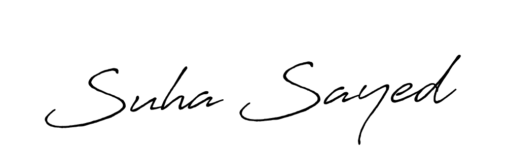 Similarly Antro_Vectra_Bolder is the best handwritten signature design. Signature creator online .You can use it as an online autograph creator for name Suha Sayed. Suha Sayed signature style 7 images and pictures png