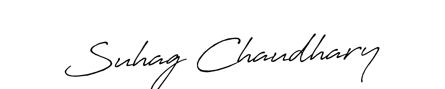 Similarly Antro_Vectra_Bolder is the best handwritten signature design. Signature creator online .You can use it as an online autograph creator for name Suhag Chaudhary. Suhag Chaudhary signature style 7 images and pictures png