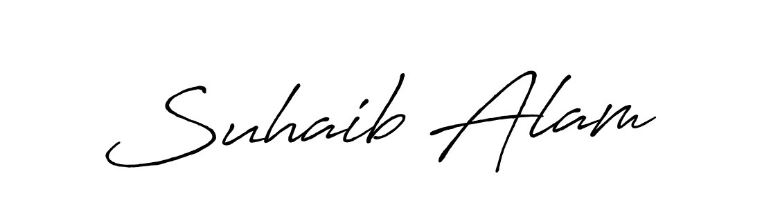 Use a signature maker to create a handwritten signature online. With this signature software, you can design (Antro_Vectra_Bolder) your own signature for name Suhaib Alam. Suhaib Alam signature style 7 images and pictures png