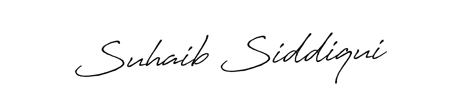 Suhaib Siddiqui stylish signature style. Best Handwritten Sign (Antro_Vectra_Bolder) for my name. Handwritten Signature Collection Ideas for my name Suhaib Siddiqui. Suhaib Siddiqui signature style 7 images and pictures png