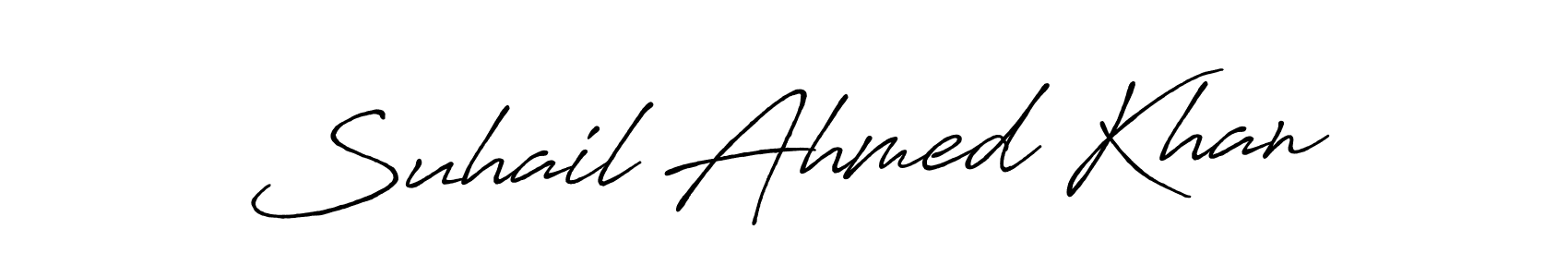 Antro_Vectra_Bolder is a professional signature style that is perfect for those who want to add a touch of class to their signature. It is also a great choice for those who want to make their signature more unique. Get Suhail Ahmed Khan name to fancy signature for free. Suhail Ahmed Khan signature style 7 images and pictures png