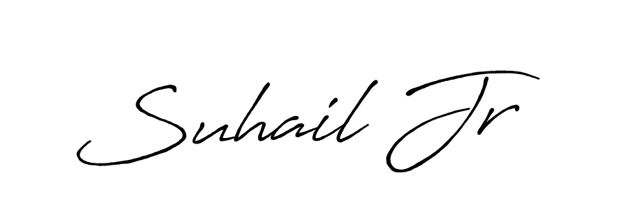 Similarly Antro_Vectra_Bolder is the best handwritten signature design. Signature creator online .You can use it as an online autograph creator for name Suhail Jr. Suhail Jr signature style 7 images and pictures png