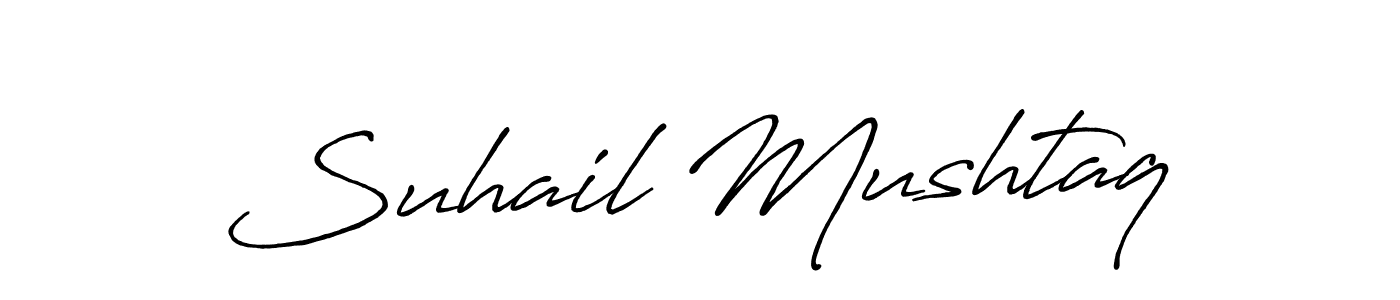 Also You can easily find your signature by using the search form. We will create Suhail Mushtaq name handwritten signature images for you free of cost using Antro_Vectra_Bolder sign style. Suhail Mushtaq signature style 7 images and pictures png
