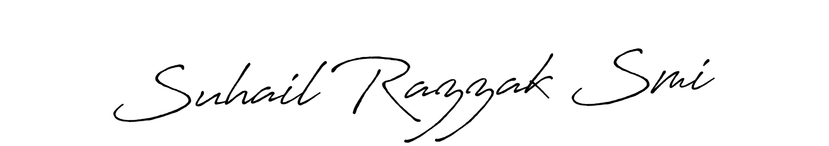 Also we have Suhail Razzak Smi name is the best signature style. Create professional handwritten signature collection using Antro_Vectra_Bolder autograph style. Suhail Razzak Smi signature style 7 images and pictures png