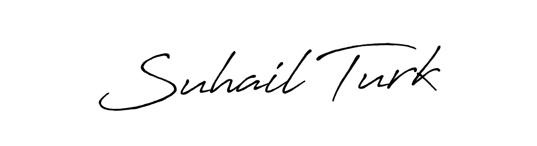 Also we have Suhail Turk name is the best signature style. Create professional handwritten signature collection using Antro_Vectra_Bolder autograph style. Suhail Turk signature style 7 images and pictures png