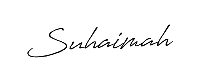 It looks lik you need a new signature style for name Suhaimah. Design unique handwritten (Antro_Vectra_Bolder) signature with our free signature maker in just a few clicks. Suhaimah signature style 7 images and pictures png