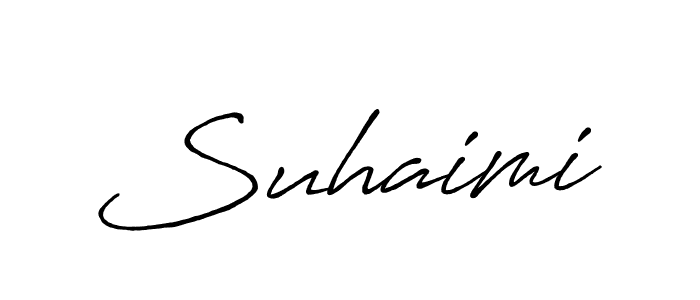 Suhaimi stylish signature style. Best Handwritten Sign (Antro_Vectra_Bolder) for my name. Handwritten Signature Collection Ideas for my name Suhaimi. Suhaimi signature style 7 images and pictures png