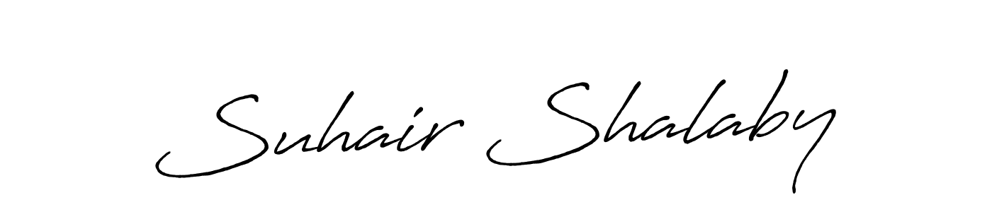 Suhair Shalaby stylish signature style. Best Handwritten Sign (Antro_Vectra_Bolder) for my name. Handwritten Signature Collection Ideas for my name Suhair Shalaby. Suhair Shalaby signature style 7 images and pictures png
