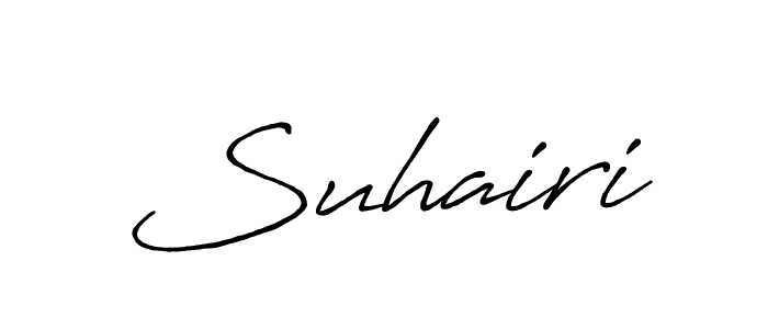 Also we have Suhairi name is the best signature style. Create professional handwritten signature collection using Antro_Vectra_Bolder autograph style. Suhairi signature style 7 images and pictures png