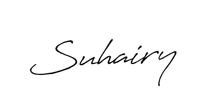It looks lik you need a new signature style for name Suhairy. Design unique handwritten (Antro_Vectra_Bolder) signature with our free signature maker in just a few clicks. Suhairy signature style 7 images and pictures png