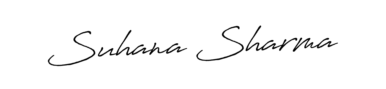 Make a beautiful signature design for name Suhana Sharma. Use this online signature maker to create a handwritten signature for free. Suhana Sharma signature style 7 images and pictures png