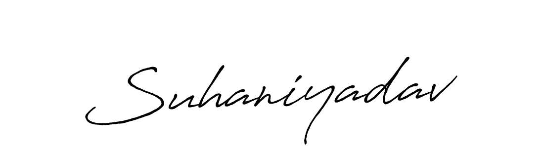 This is the best signature style for the Suhaniyadav name. Also you like these signature font (Antro_Vectra_Bolder). Mix name signature. Suhaniyadav signature style 7 images and pictures png