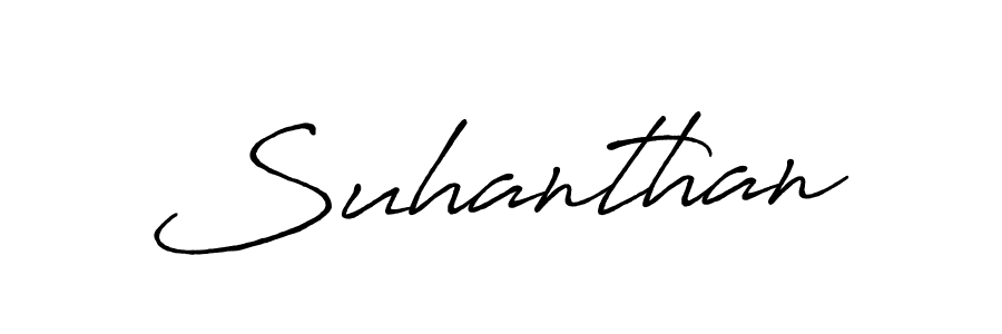 Make a beautiful signature design for name Suhanthan. With this signature (Antro_Vectra_Bolder) style, you can create a handwritten signature for free. Suhanthan signature style 7 images and pictures png