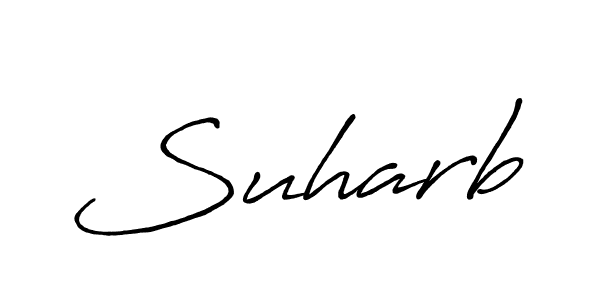 Also we have Suharb name is the best signature style. Create professional handwritten signature collection using Antro_Vectra_Bolder autograph style. Suharb signature style 7 images and pictures png