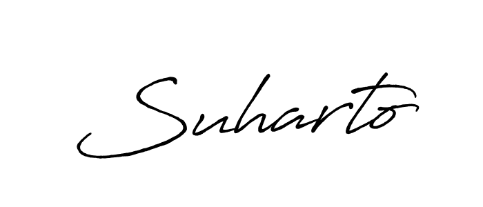 Suharto stylish signature style. Best Handwritten Sign (Antro_Vectra_Bolder) for my name. Handwritten Signature Collection Ideas for my name Suharto. Suharto signature style 7 images and pictures png