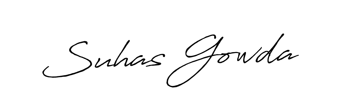 You should practise on your own different ways (Antro_Vectra_Bolder) to write your name (Suhas Gowda) in signature. don't let someone else do it for you. Suhas Gowda signature style 7 images and pictures png