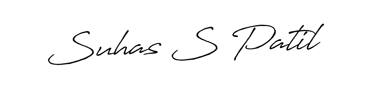 Suhas S Patil stylish signature style. Best Handwritten Sign (Antro_Vectra_Bolder) for my name. Handwritten Signature Collection Ideas for my name Suhas S Patil. Suhas S Patil signature style 7 images and pictures png