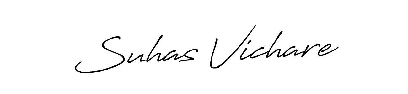 Antro_Vectra_Bolder is a professional signature style that is perfect for those who want to add a touch of class to their signature. It is also a great choice for those who want to make their signature more unique. Get Suhas Vichare name to fancy signature for free. Suhas Vichare signature style 7 images and pictures png