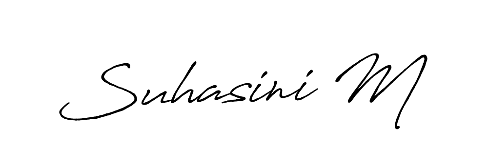 How to make Suhasini M signature? Antro_Vectra_Bolder is a professional autograph style. Create handwritten signature for Suhasini M name. Suhasini M signature style 7 images and pictures png