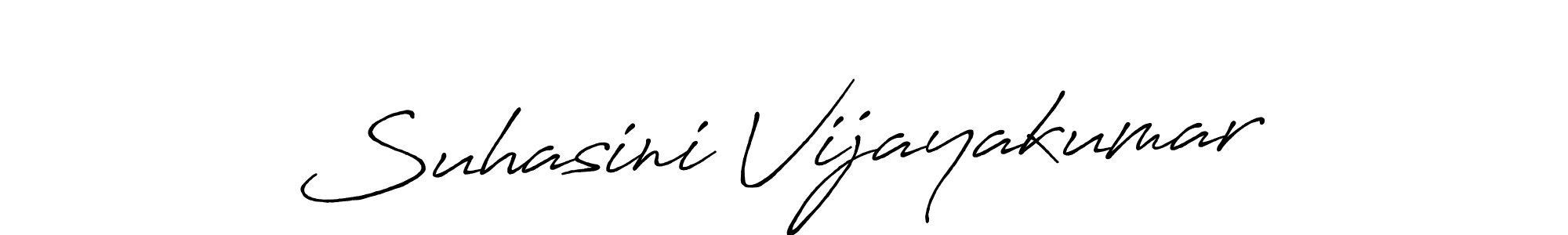 Use a signature maker to create a handwritten signature online. With this signature software, you can design (Antro_Vectra_Bolder) your own signature for name Suhasini Vijayakumar. Suhasini Vijayakumar signature style 7 images and pictures png