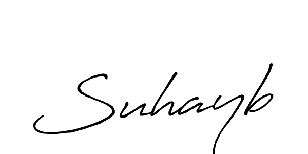 The best way (Antro_Vectra_Bolder) to make a short signature is to pick only two or three words in your name. The name Suhayb include a total of six letters. For converting this name. Suhayb signature style 7 images and pictures png