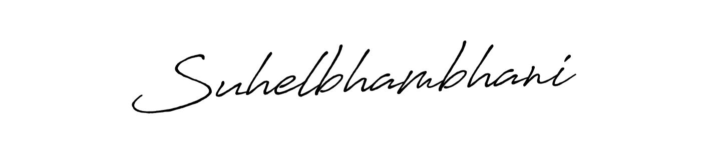 Make a beautiful signature design for name Suhelbhambhani. Use this online signature maker to create a handwritten signature for free. Suhelbhambhani signature style 7 images and pictures png