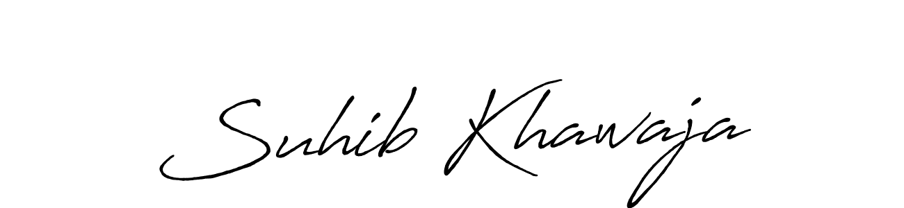 if you are searching for the best signature style for your name Suhib Khawaja. so please give up your signature search. here we have designed multiple signature styles  using Antro_Vectra_Bolder. Suhib Khawaja signature style 7 images and pictures png