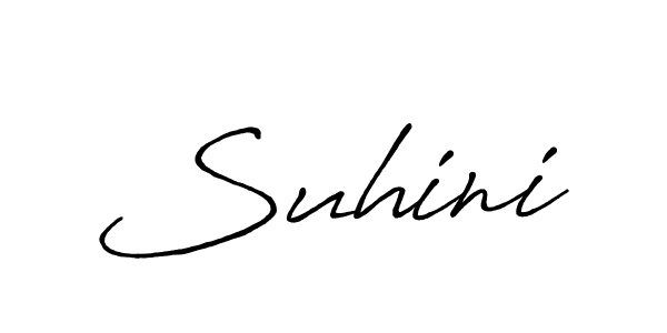 How to make Suhini name signature. Use Antro_Vectra_Bolder style for creating short signs online. This is the latest handwritten sign. Suhini signature style 7 images and pictures png