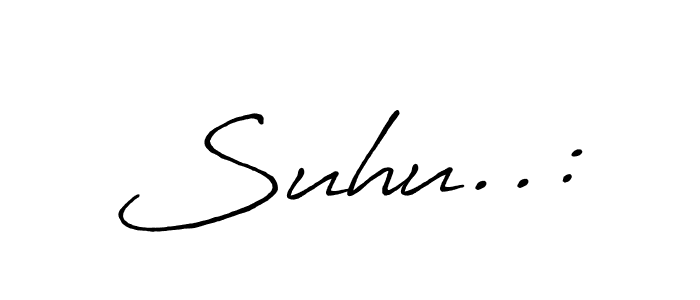 You should practise on your own different ways (Antro_Vectra_Bolder) to write your name (Suhu..:) in signature. don't let someone else do it for you. Suhu..: signature style 7 images and pictures png