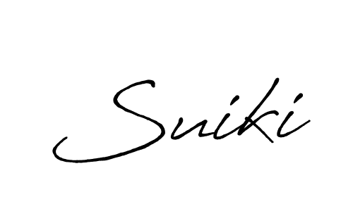 Use a signature maker to create a handwritten signature online. With this signature software, you can design (Antro_Vectra_Bolder) your own signature for name Suiki. Suiki signature style 7 images and pictures png