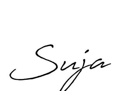 Create a beautiful signature design for name Suja. With this signature (Antro_Vectra_Bolder) fonts, you can make a handwritten signature for free. Suja signature style 7 images and pictures png