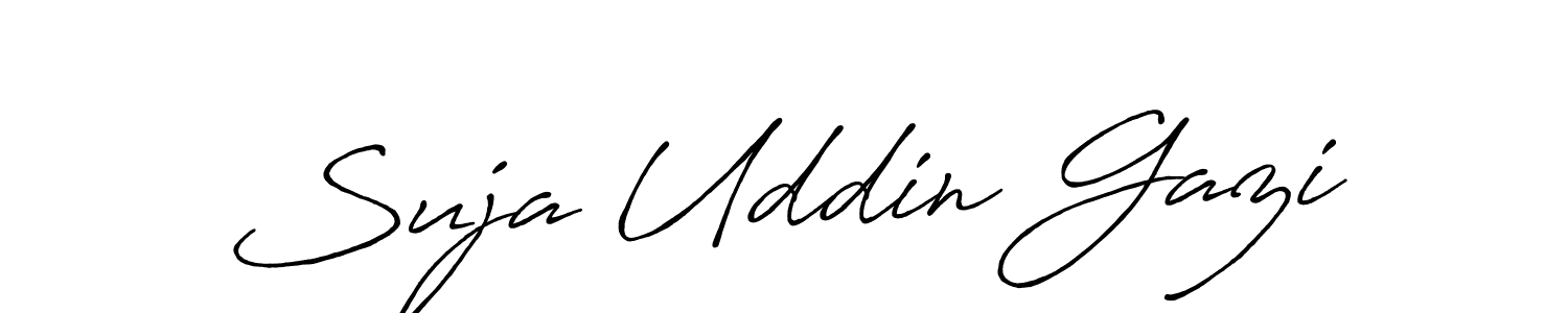 Make a beautiful signature design for name Suja Uddin Gazi. Use this online signature maker to create a handwritten signature for free. Suja Uddin Gazi signature style 7 images and pictures png