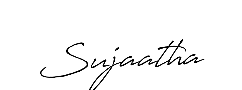 You should practise on your own different ways (Antro_Vectra_Bolder) to write your name (Sujaatha) in signature. don't let someone else do it for you. Sujaatha signature style 7 images and pictures png