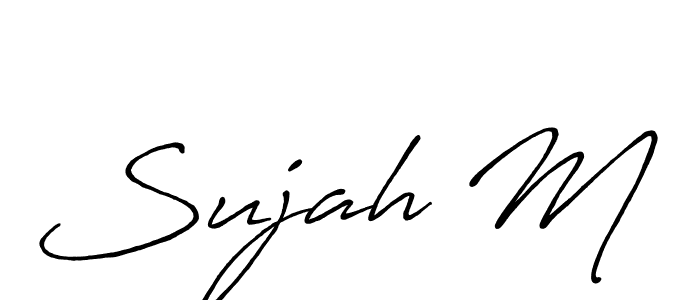 Antro_Vectra_Bolder is a professional signature style that is perfect for those who want to add a touch of class to their signature. It is also a great choice for those who want to make their signature more unique. Get Sujah M name to fancy signature for free. Sujah M signature style 7 images and pictures png